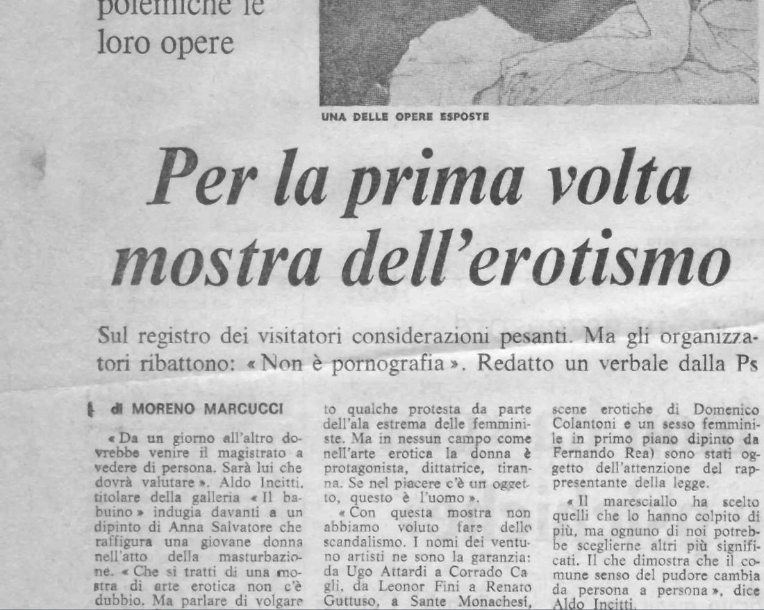 Erotismo Al Babuino - 9 Dicembre 2024 - Galleria d'arte Il Babuino