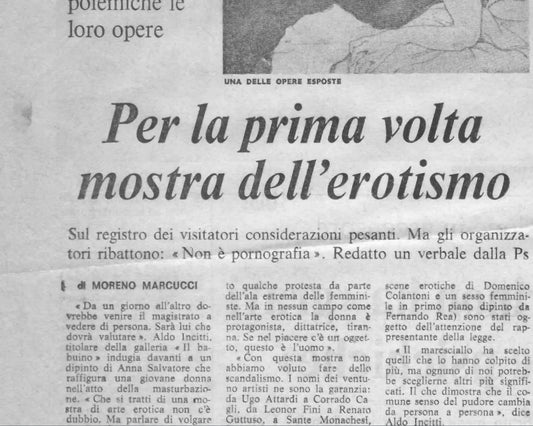 Erotismo Al Babuino - 9 Dicembre 2024 - Galleria d'arte Il Babuino