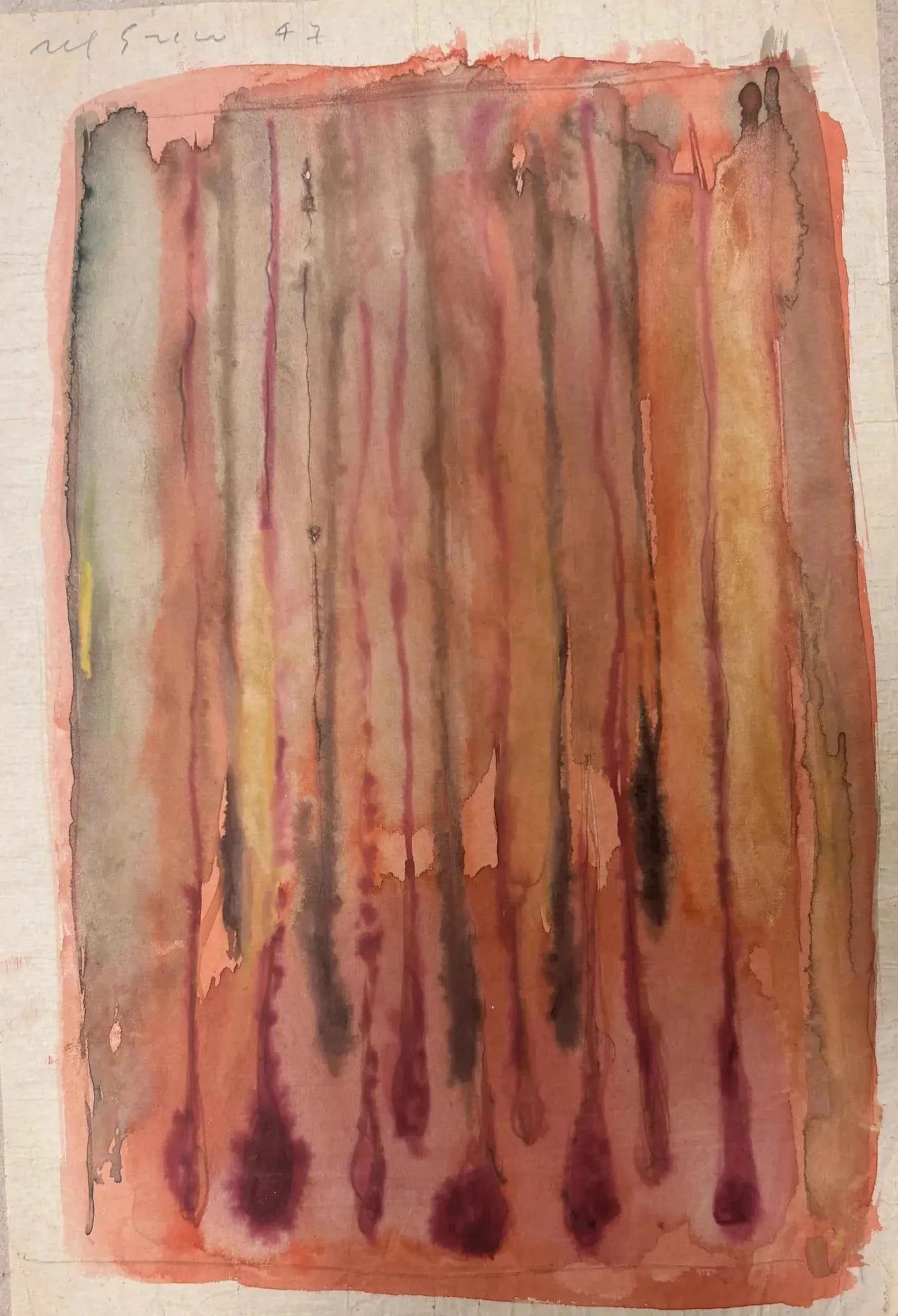 Pietro Del Greco - Tempera su Carta 1947 - Galleria d'arte Il Babuino