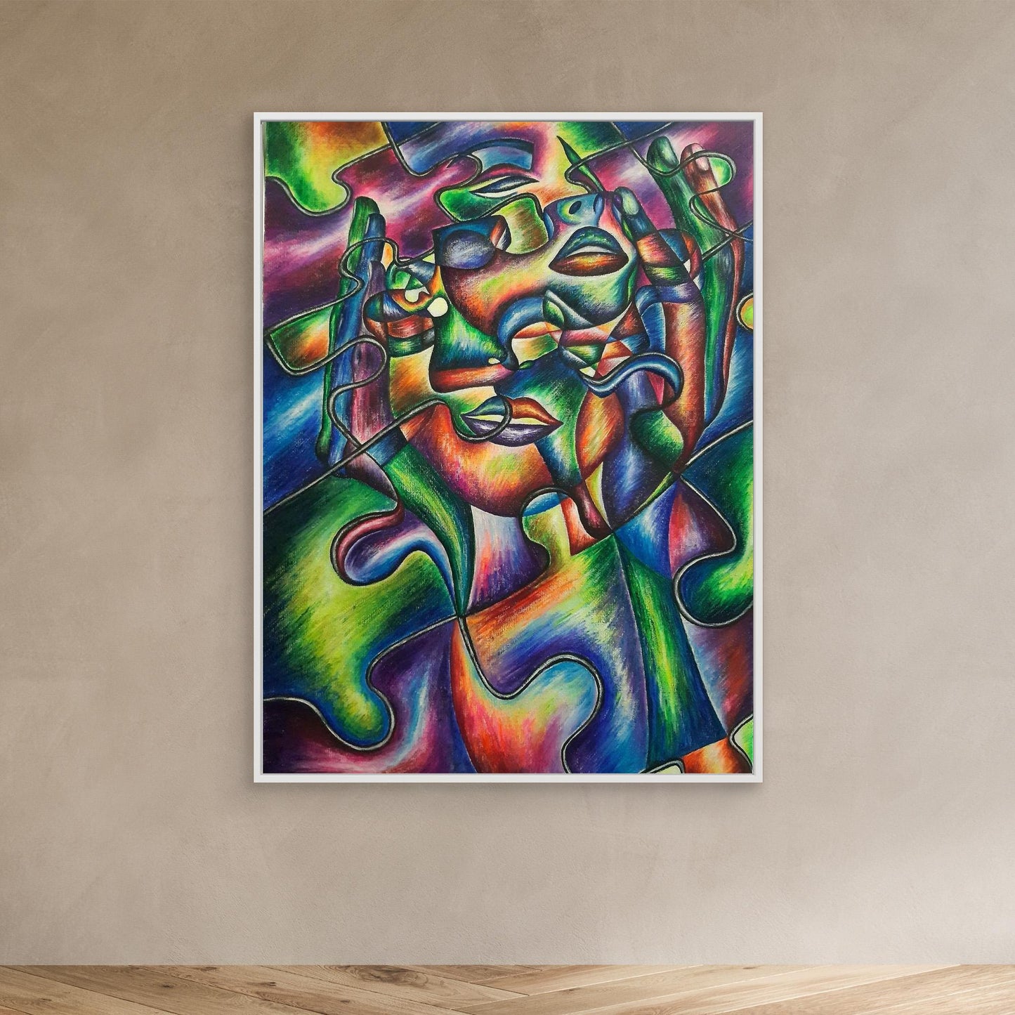 Il puzzle della personalità – Roxana Miclea | Stampa su tela incorniciata