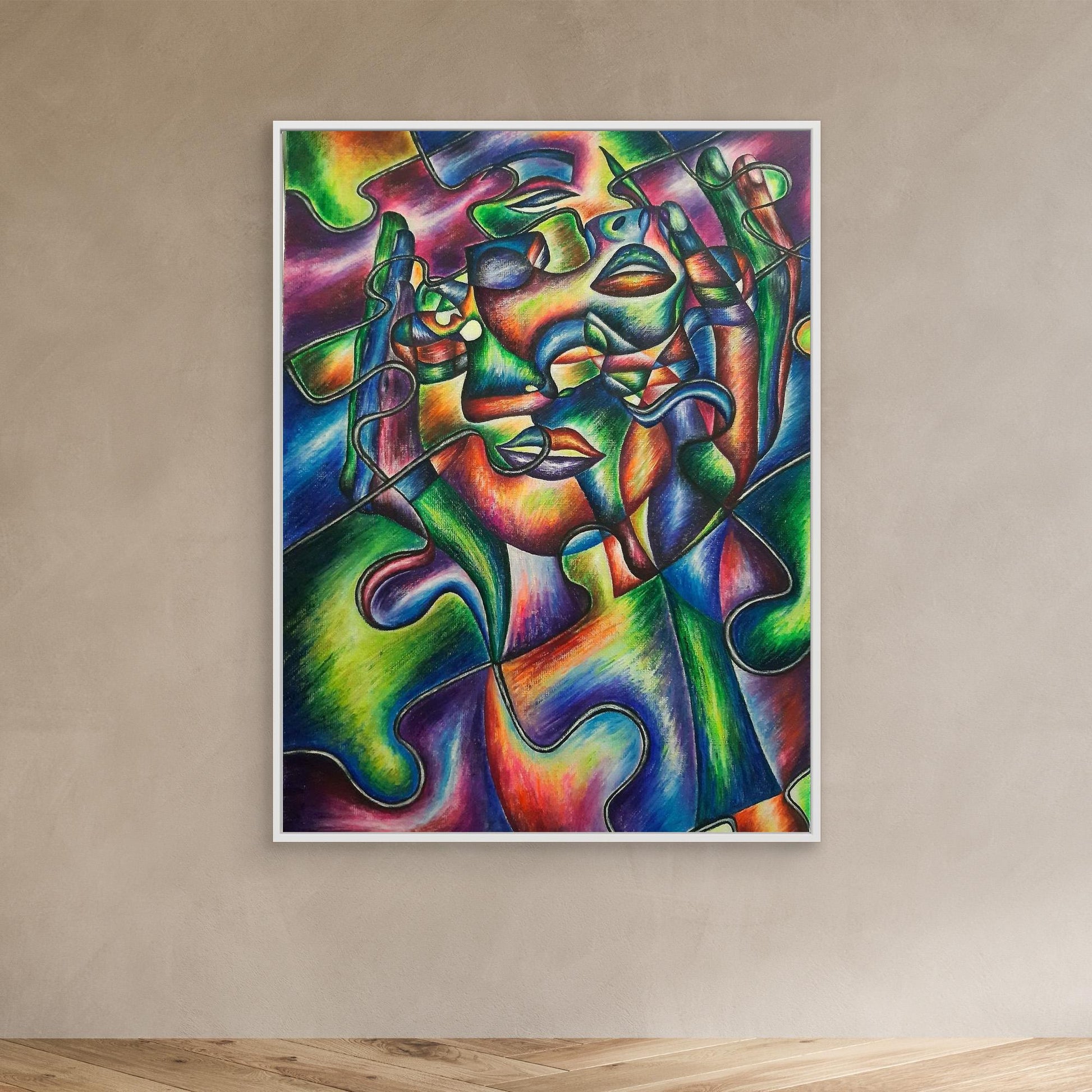 Il puzzle della personalità – Roxana Miclea | Stampa su tela incorniciata