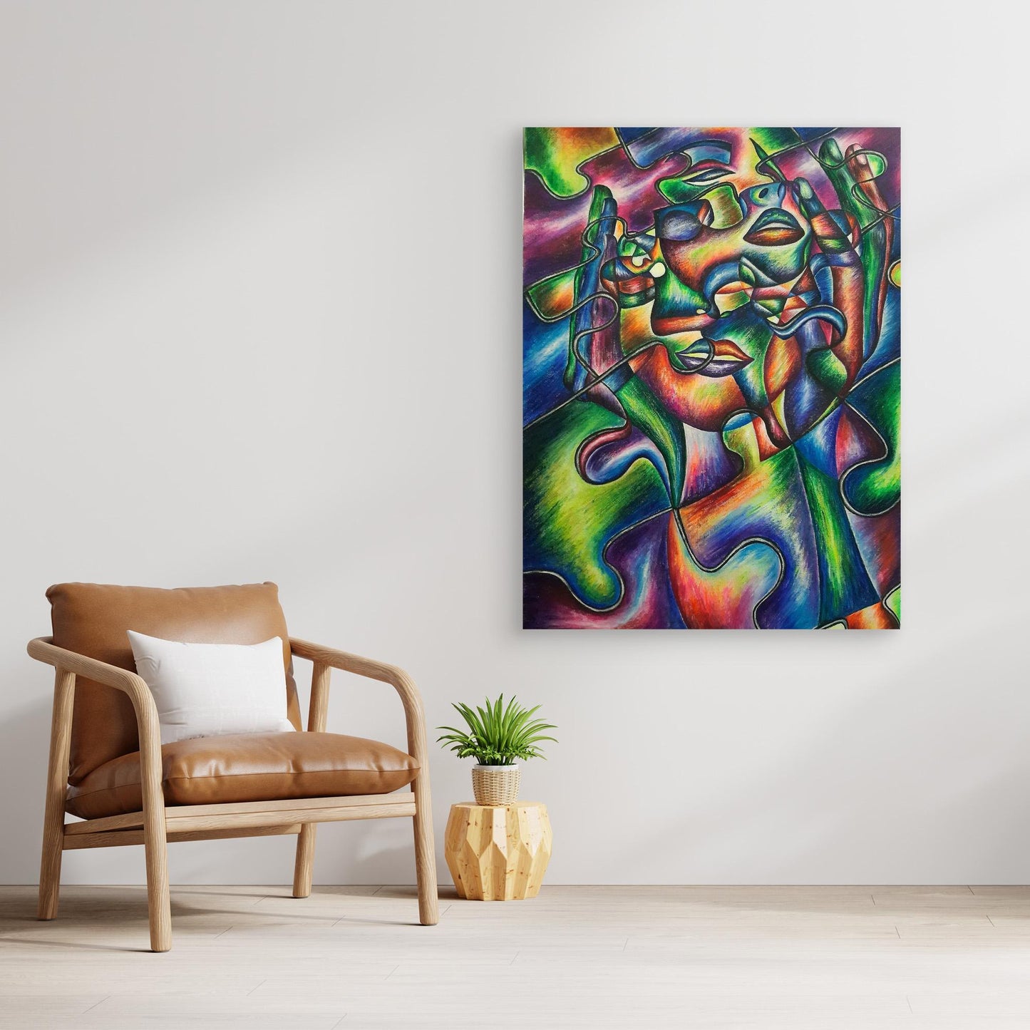 Il puzzle della personalità – Roxana Miclea | Stampa su tela incorniciata