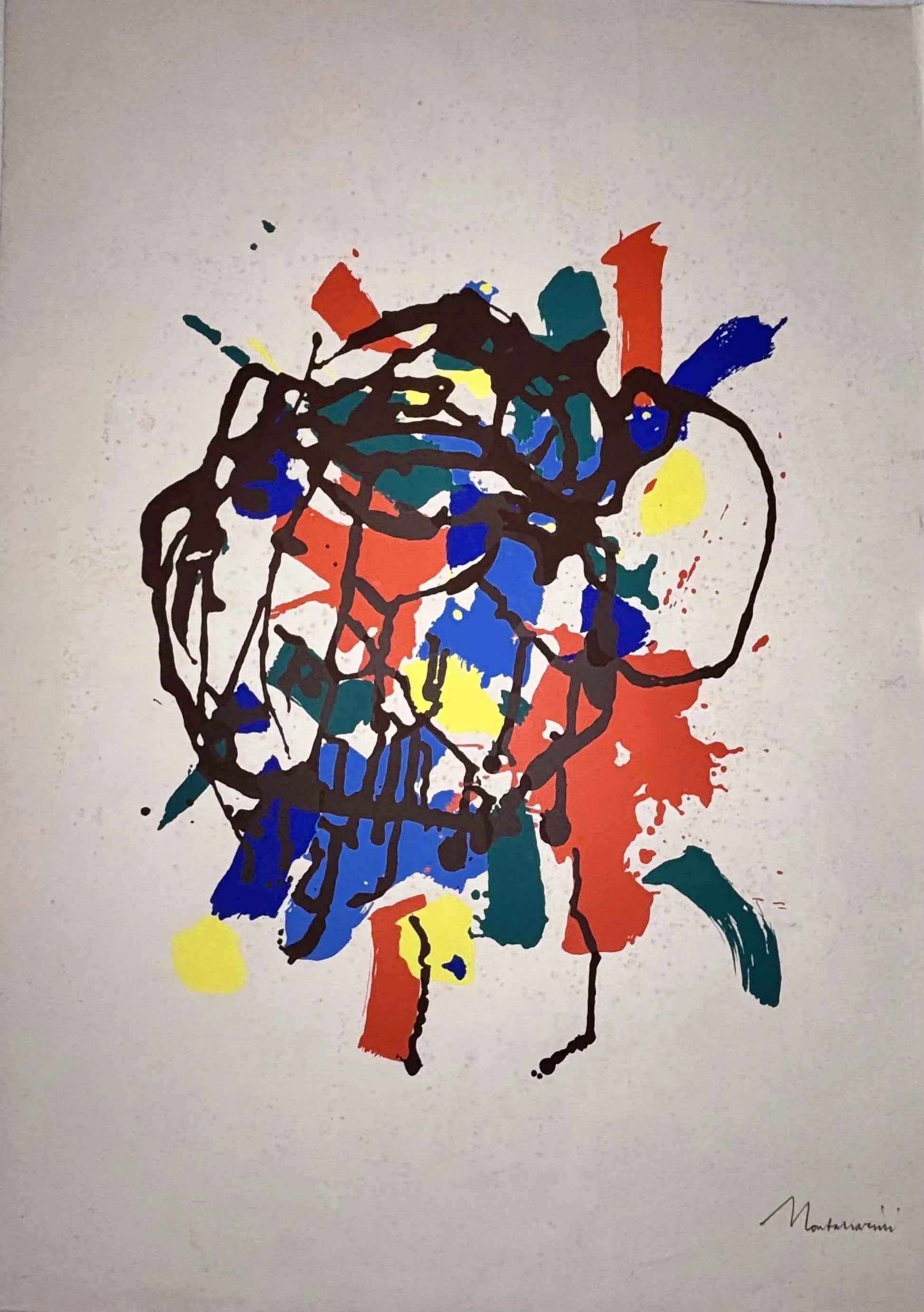 Luigi Montanarini - Tempera su carta - Galleria d'arte Il Babuino