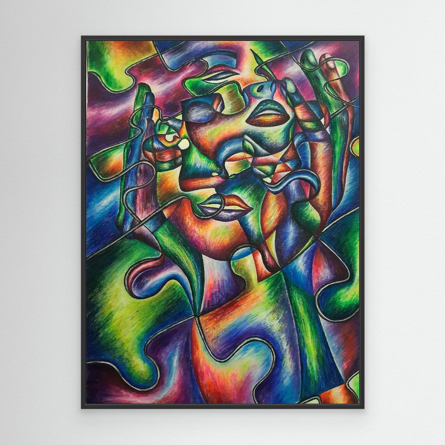 Il puzzle della personalità – Roxana Miclea | Stampa su tela incorniciata