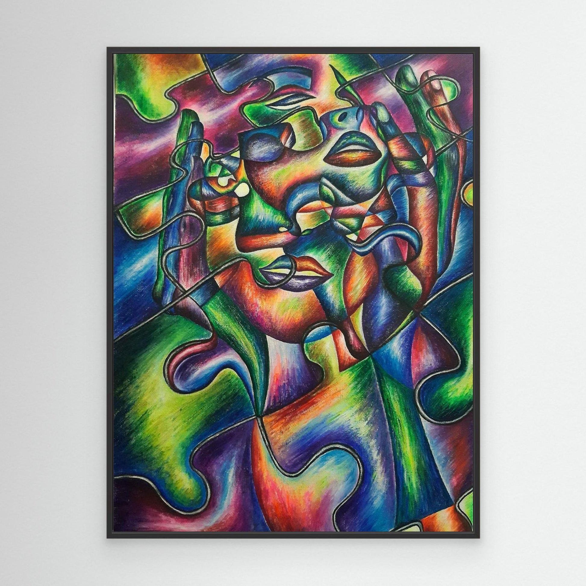 Il puzzle della personalità – Roxana Miclea | Stampa su tela incorniciata