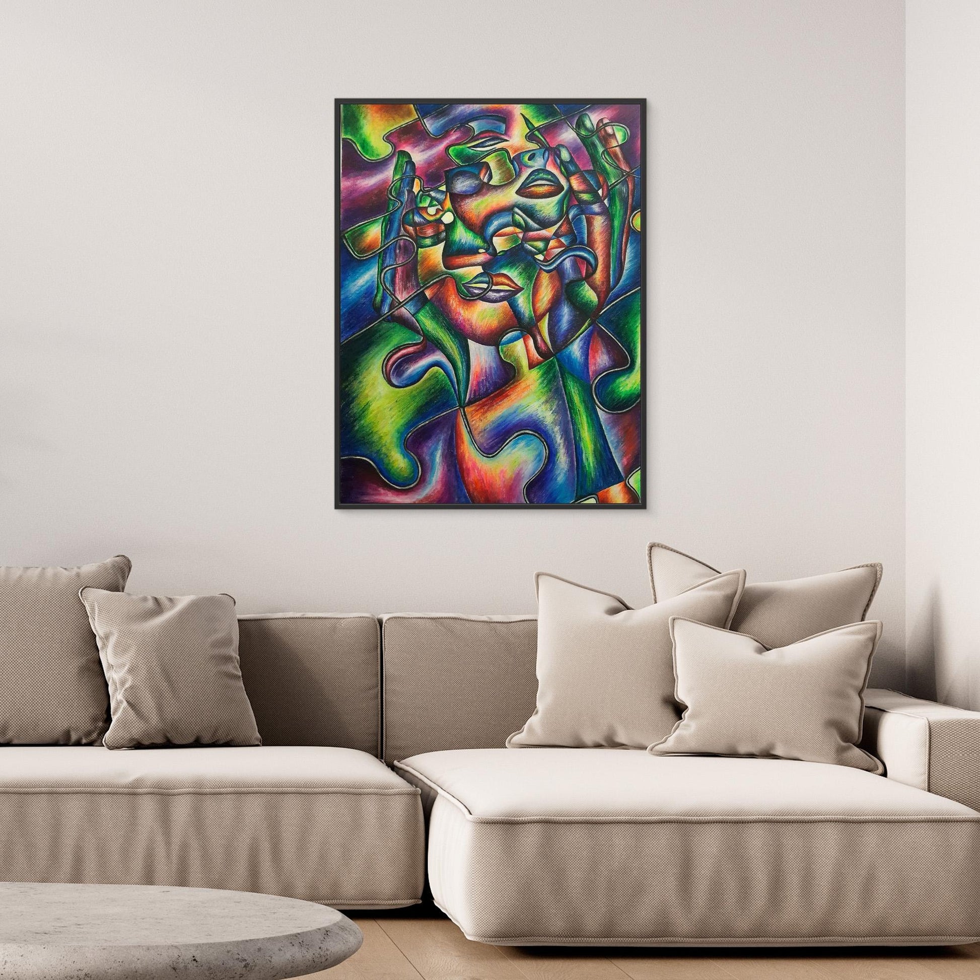 Il puzzle della personalità – Roxana Miclea | Stampa su tela incorniciata