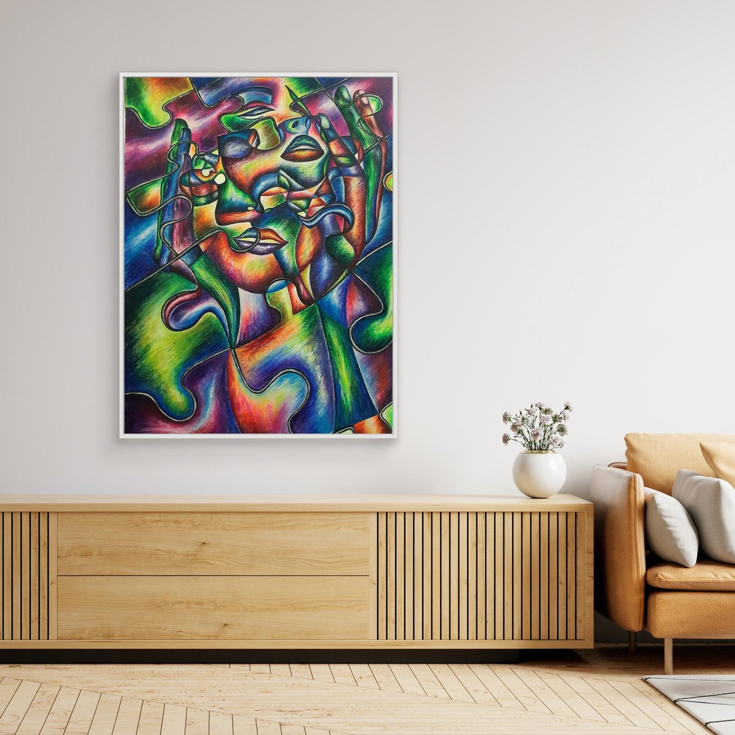 Il puzzle della personalità – Roxana Miclea | Stampa su tela incorniciata