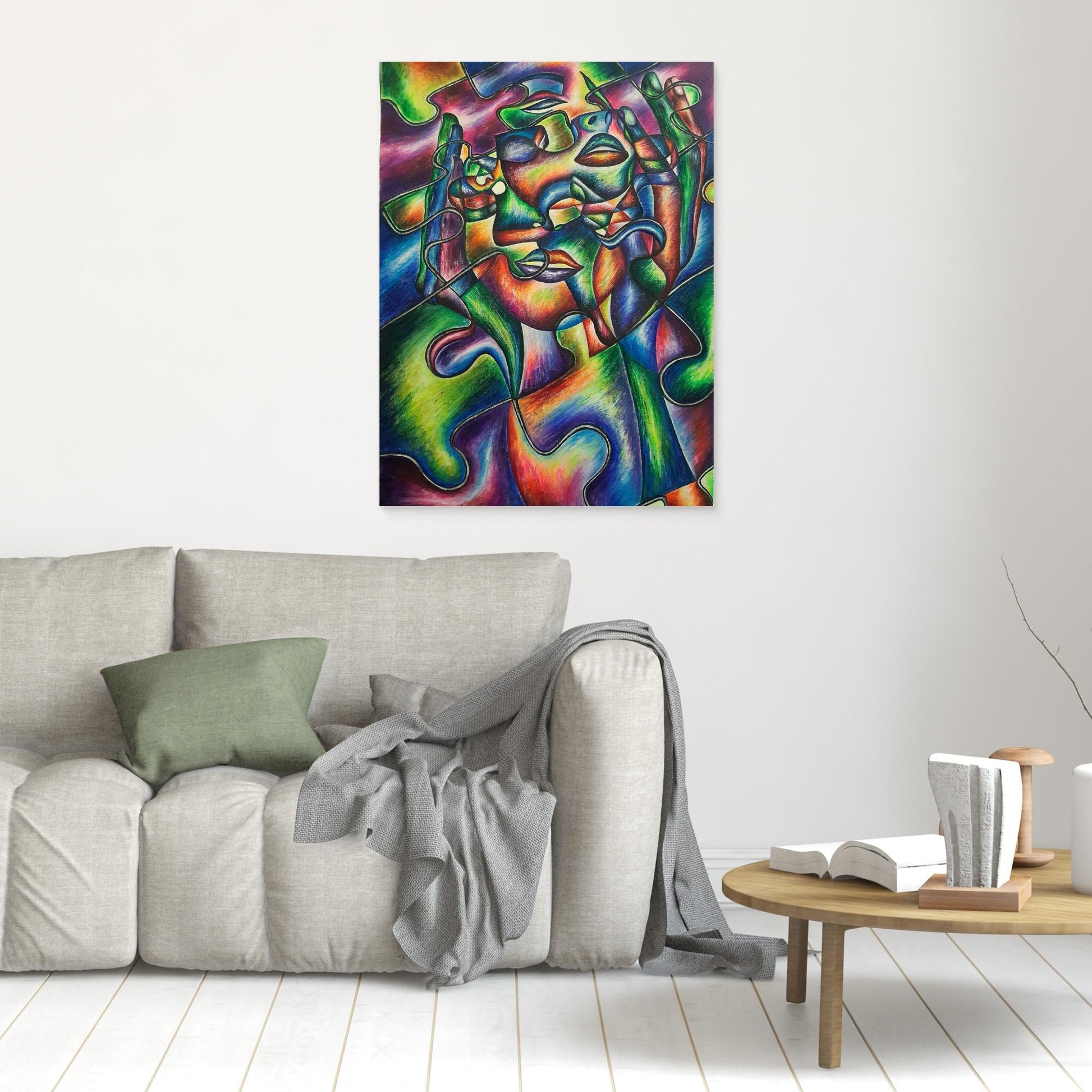 Il puzzle della personalità – Roxana Miclea | Stampa su tela incorniciata